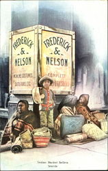 Indian Basket Sellers Postcard