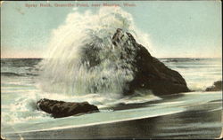 Spray Rock Granville Point Postcard