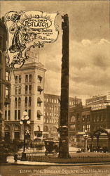 Totem Pole, Pioneeer Square Postcard