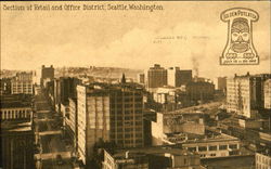 Section Of Retail And Office District Postcard