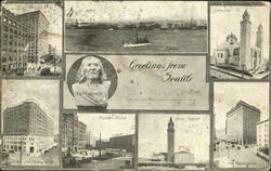 Greetings From Seattle Postcard