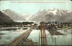 Valdez Alaska From The Wharf Showing Glacier In The Distance Valdez Alaska From The Wharf Showing Glacier In The Distance