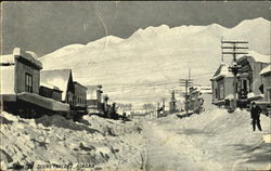 Winter Scene Valdez, AK Postcard Postcard