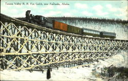 Tanana Valley R. R. Fox Gulch Fairbanks, AK Postcard Postcard