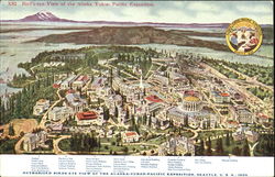 Bird's-Eye View Of The Alaska Yukon Pacific Exposition Postcard