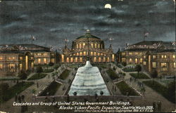 Cascades And Group Of United States Government Building Postcard