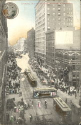 Looking North On Second Avenue Postcard