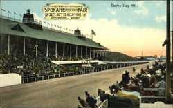 Derby Day 1911 Postcard