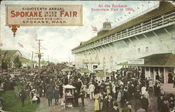 At The Spokane Interstate Fair In 1910 Postcard