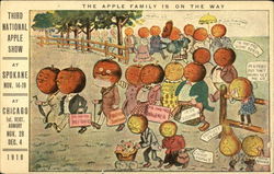 The Apple Family Is On The Way Postcard