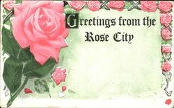 Greetings From The Rose City Postcard