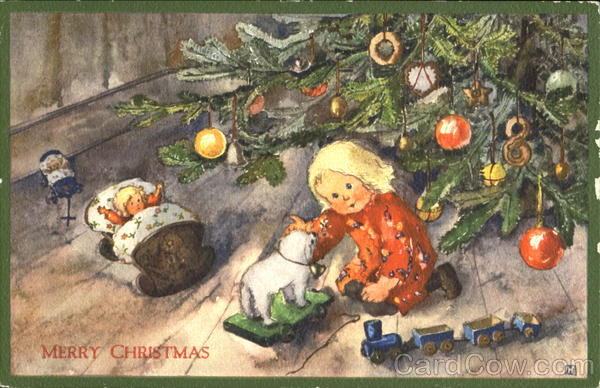 Girl with Toys Children