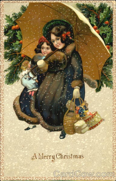 Shopping for Christmas Presents Children