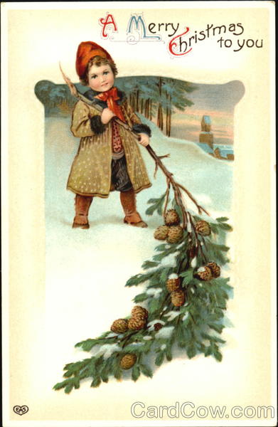 Boy with Tree Limb Children