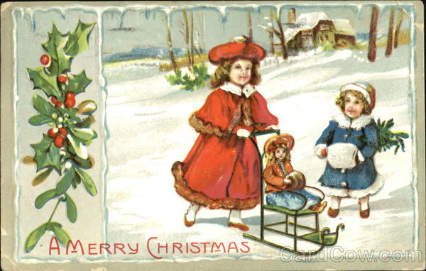 Girls Sled Doll Children