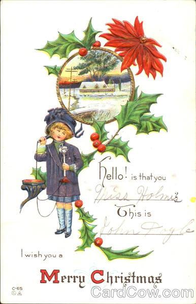 Girl on Telephone Children