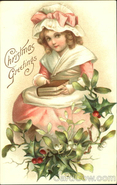 Girl with Book Children