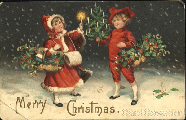 Children Lighting Tree