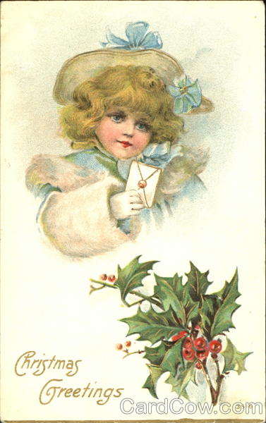 Girl with Letter Children