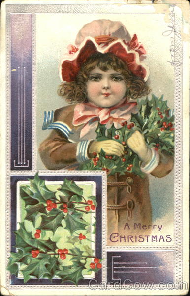 Girl with Holly Children