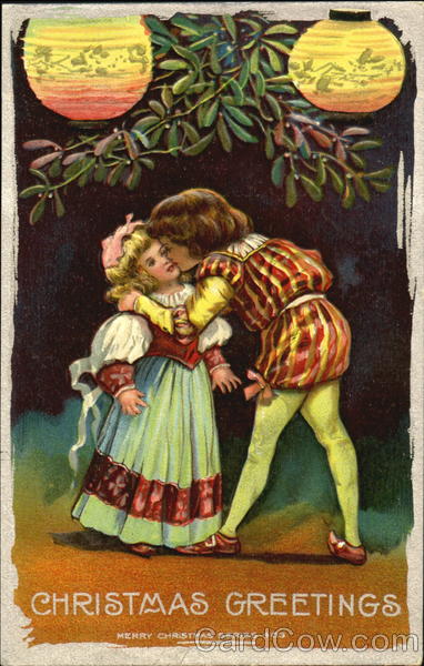 Children Under Mistletoe