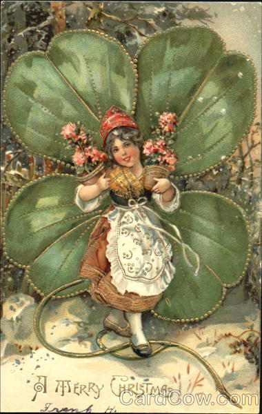 Girl with 4 Leaf Clover Children