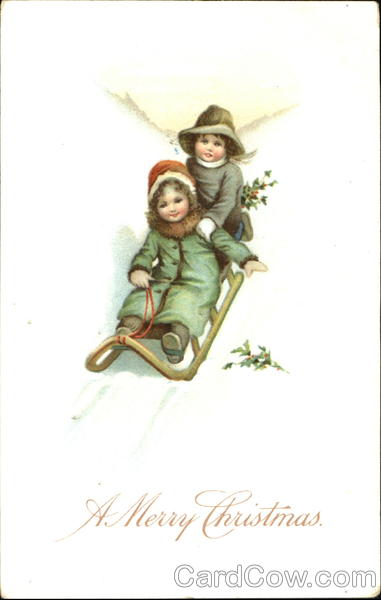 Children Sledding