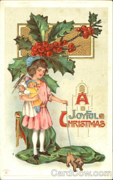 Girl with Puppy Children