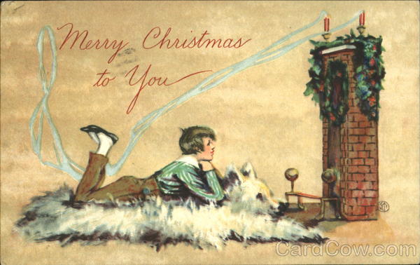 Boy on Bearskin Rug Children