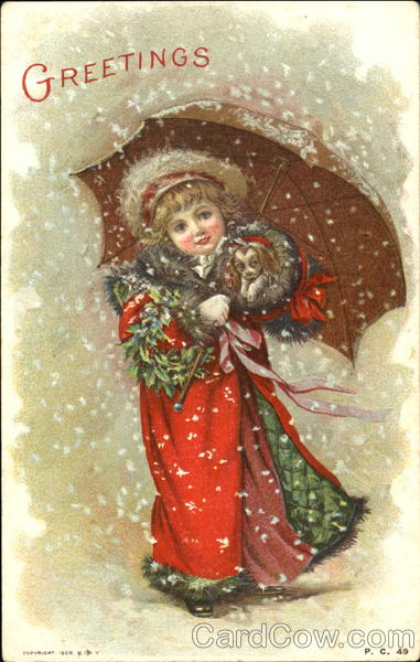 Girl Umbrella Children