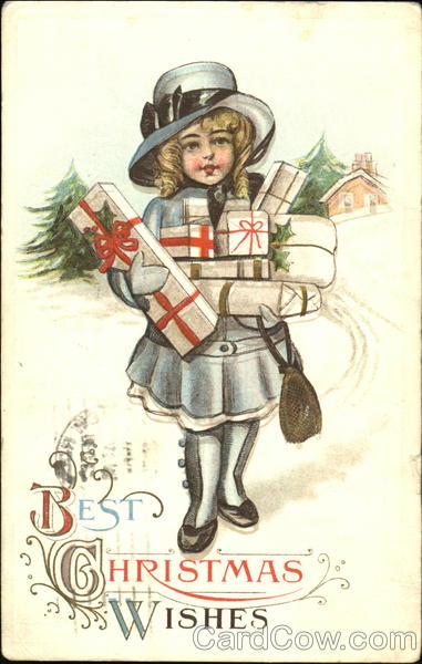 Girl with Presents Children