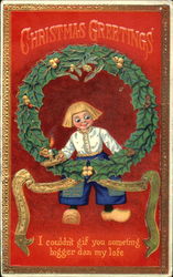 Christmas Greetings Postcard