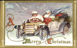 Children in Car Postcard