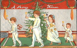 Children Dancing Postcard