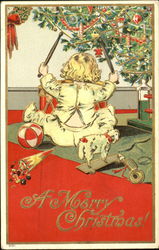 Boy Toy Drum Postcard