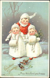 Christmas Greetings Postcard