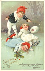 Ice Skating Postcard