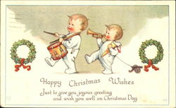 Happy Christmas Wishes Postcard