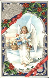 Angel with Toys Postcard