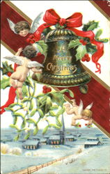 Cherubs Bell Postcard