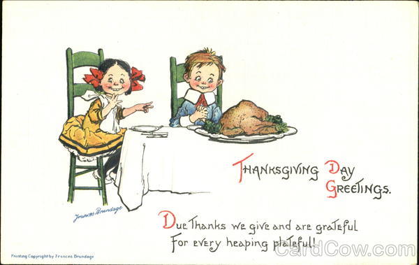 Thanksgiving Day Greetings Frances Brundage