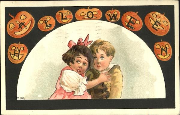 Scared Children H. B. Griggs (HBG) Halloween