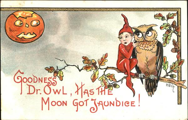 Goodness Dr. Owl Has The Moon Got Jaundice! H. B. Griggs (HBG)