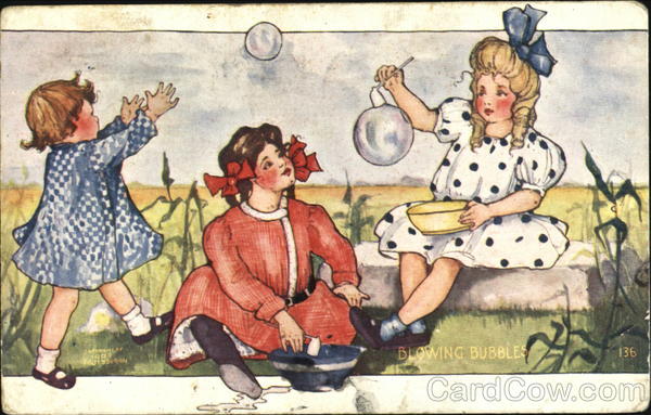 Blowing Bubbles Girls
