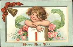 Happy New Year Frances Brundage Postcard Postcard