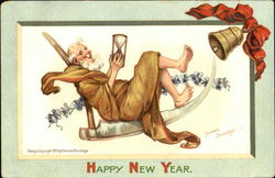 Happy New Year Frances Brundage Postcard Postcard