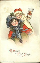 A Happy New Year Frances Brundage Postcard Postcard