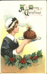 A Merry Christmas Frances Brundage Postcard Postcard