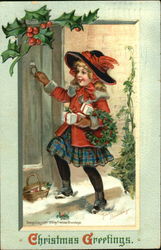 Christmas Greetings Frances Brundage Postcard Postcard