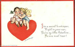 Children on Heart Frances Brundage Postcard Postcard